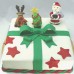 Christmas - Gift Box with Santa Rudolph & Tree (D, V)